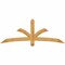 Ekena Millwork Davenport Rough Sawn Timber Gable Bracket, Western Red Cedar, 72"W x 27"H x 2"D x 4"F, 9/12 Pitch GBW072X27X0204DAV00RWR - alternate 1